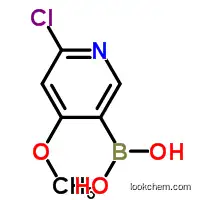 Molecular Structure of 1072946-20-3 (2-Chloro-4-methoxypyridine-5-boronic acid)